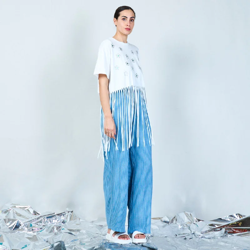 Savings Event Floral fringe t-shirt wholesale