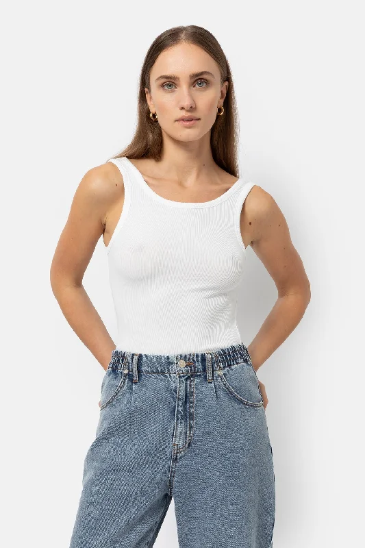 Weekend Bargains to Savor Tank Initial White