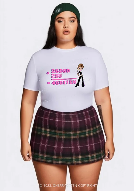 Curvy 2 Good Plus 2 Be Y2K Baby Tee Cherrykitten