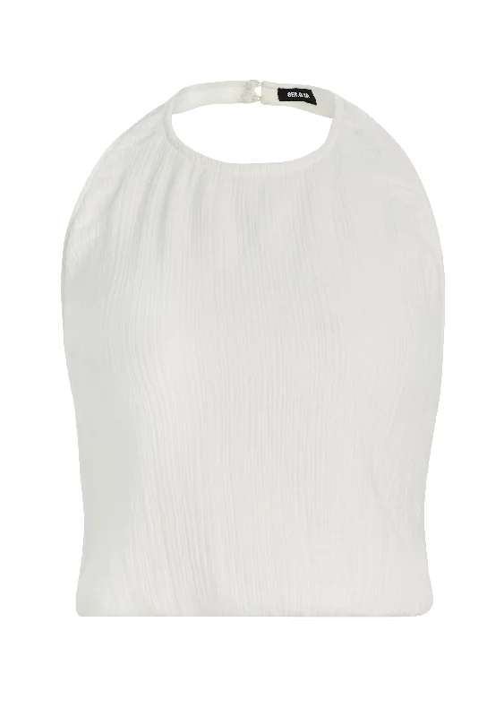 Yen Gauze Halter Top