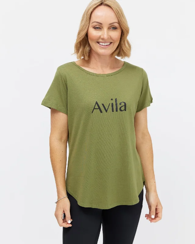 Reduced Rates Avila logo T-shirt - Olive