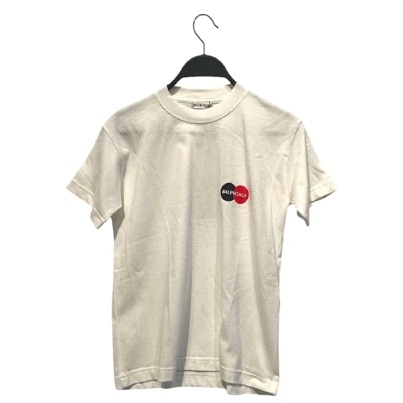 One-DAY Sale BALENCIAGA/T-Shirt/M/Graphic/Cotton/WHT/MAstercard Tee