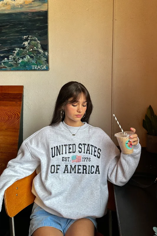 USA Embroidered Sweatshirt | Restocked