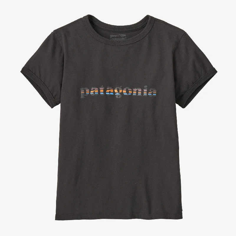 Weekend Discounts to Grab Women's '73 Text Logo Organic Ringer Tee