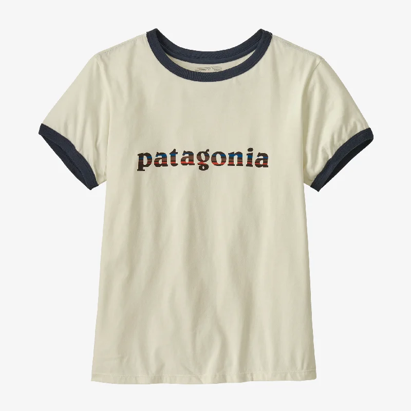 Time-Limited Offer Women's '73 Text Logo Organic Ringer Tee