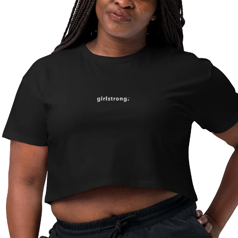 BOYFRIEND CROP TOP TEE GIRLSTRONG AVAILABLE IN 8 COLORS XS-XL