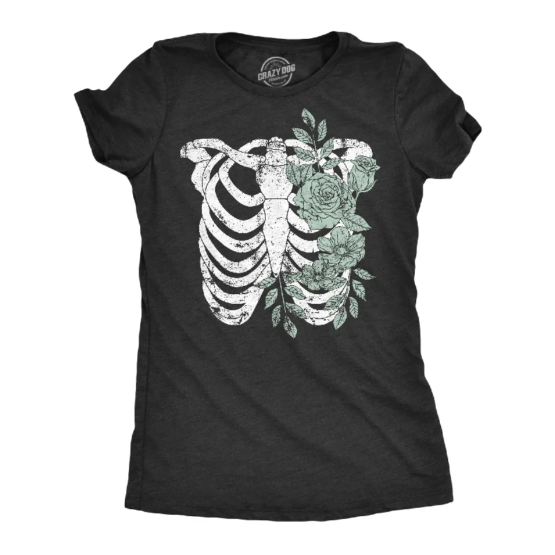 Instant Savings Floral Ribcage Women's T Shirt