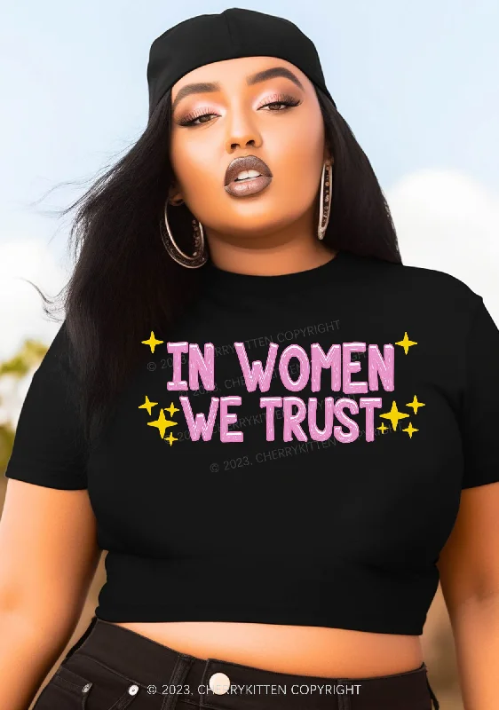 Curvy We Trust Women Baby Tee Cherrykitten