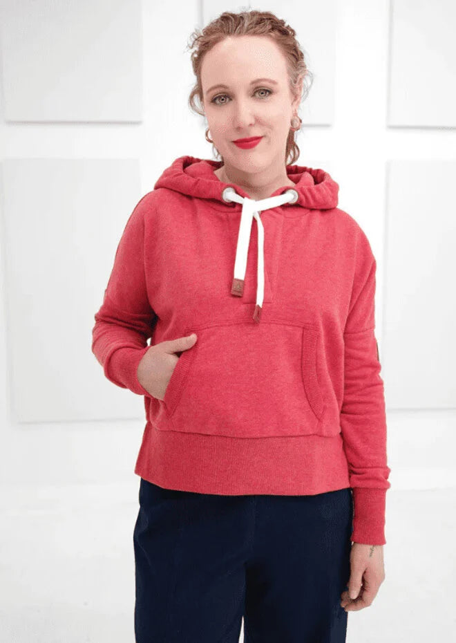 Wanakome AKSU Red Cropped Hoodie