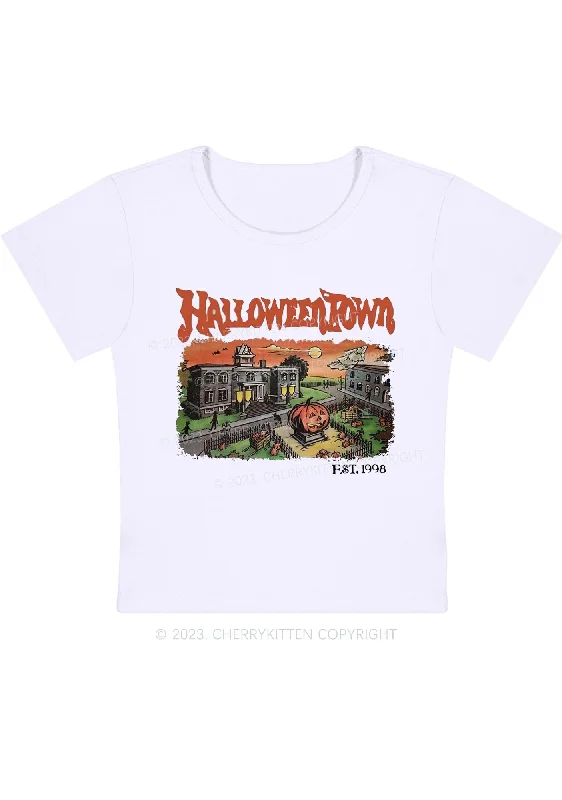 Halloween Town EST 1998 Halloween Baby Tee Cherrykitten