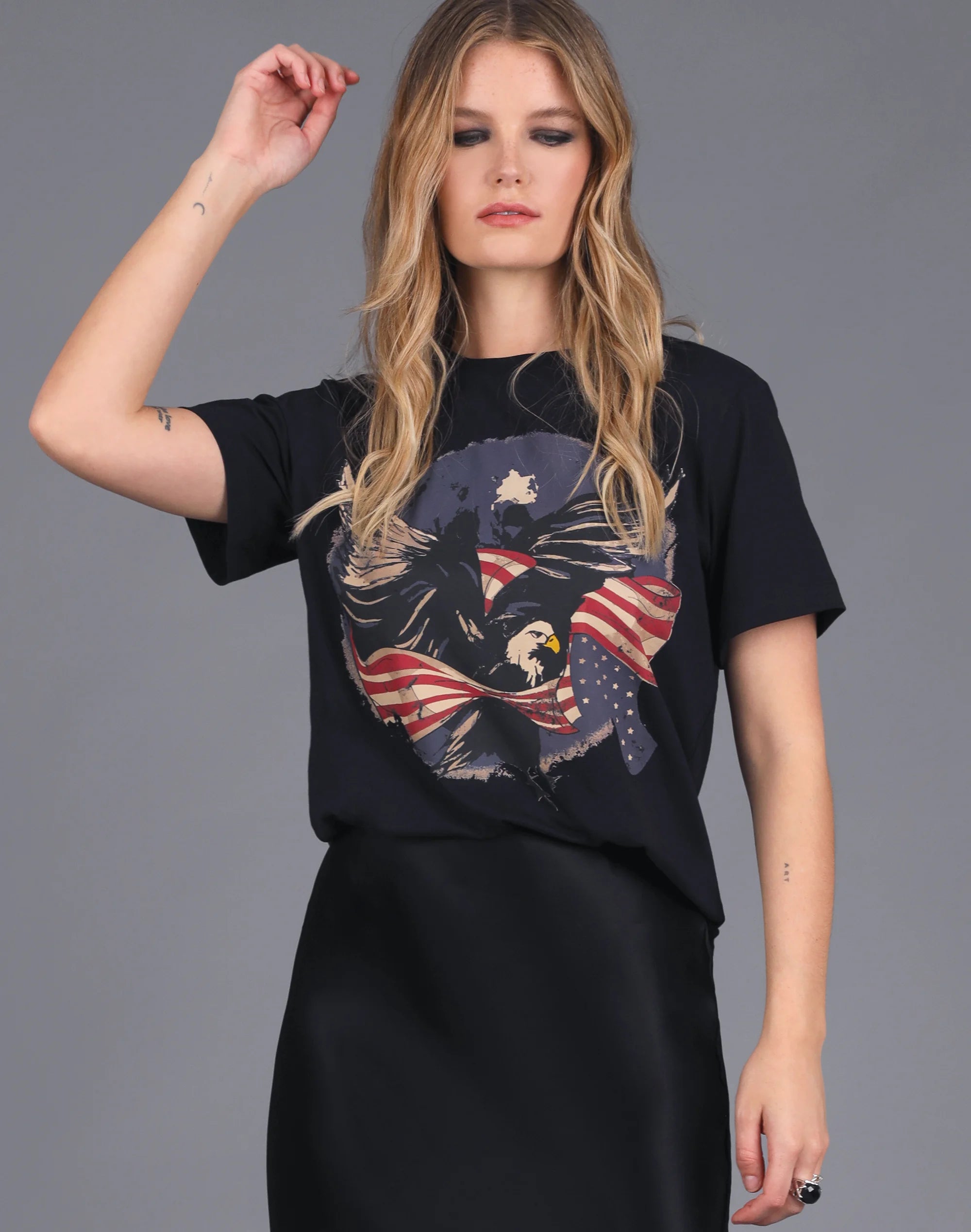 STORM Long Live Eagle Print Tee