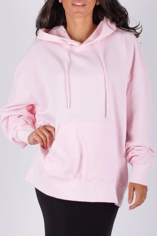 OVERSIZED SWEATSHIRT HOODIE (LIGHT PINK)