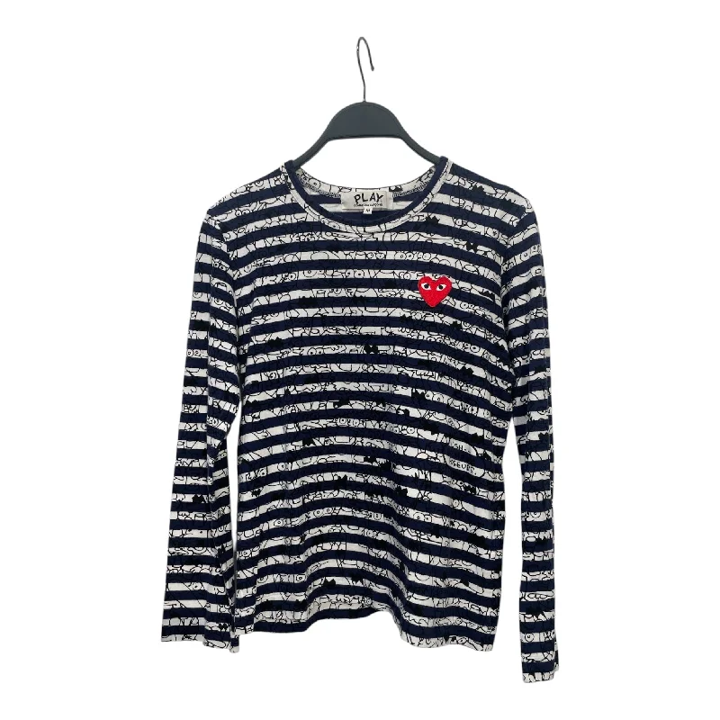 Unbeatable Deal PLAY COMME des GARCONS/LS T-Shirt/M/Navy/Cotton/Graphic/