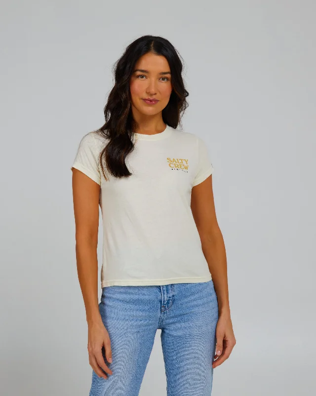 Bargain Alert Surf Check Modern Tee - Off White