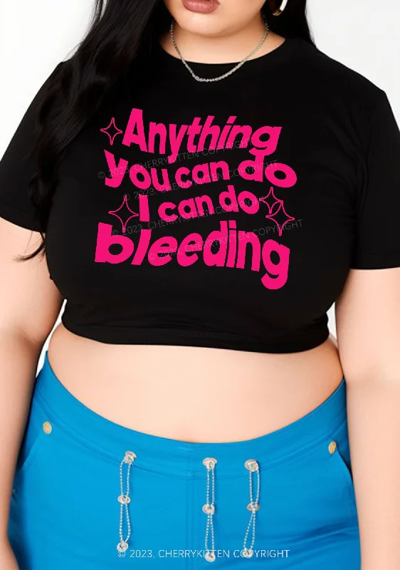 Curvy I Can Do Bleeding Baby Tee Cherrykitten