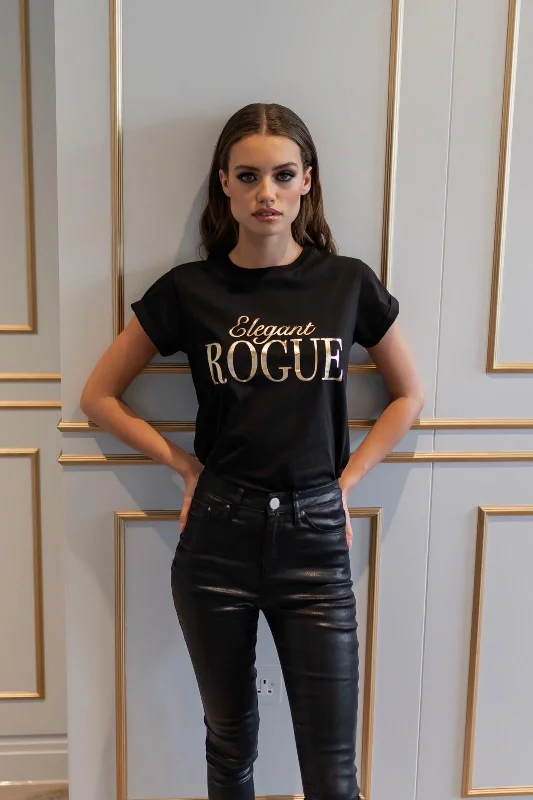 'ELEGANT ROGUE' - CT084 SLOGAN T SHIRT