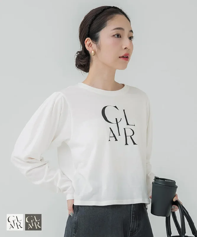 セール★1290円→990円 パフスリーブロゴTシャツ レディース メール便可 mrb