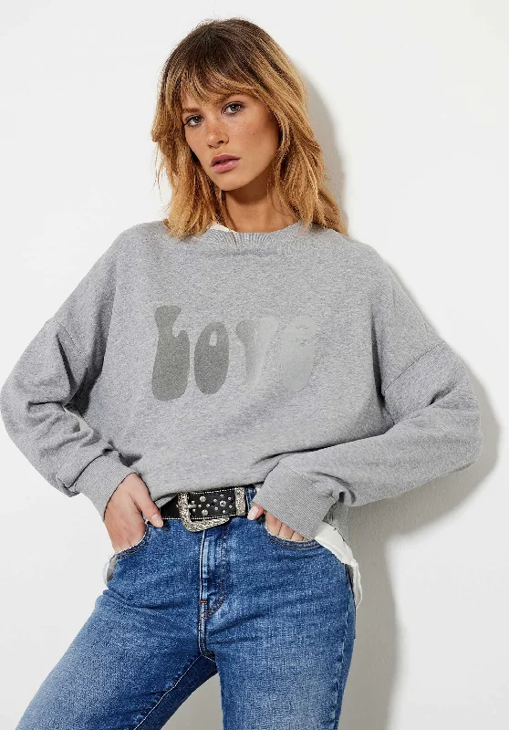 Price Slash Sweatshirt Swe2419 Mottled-Gre