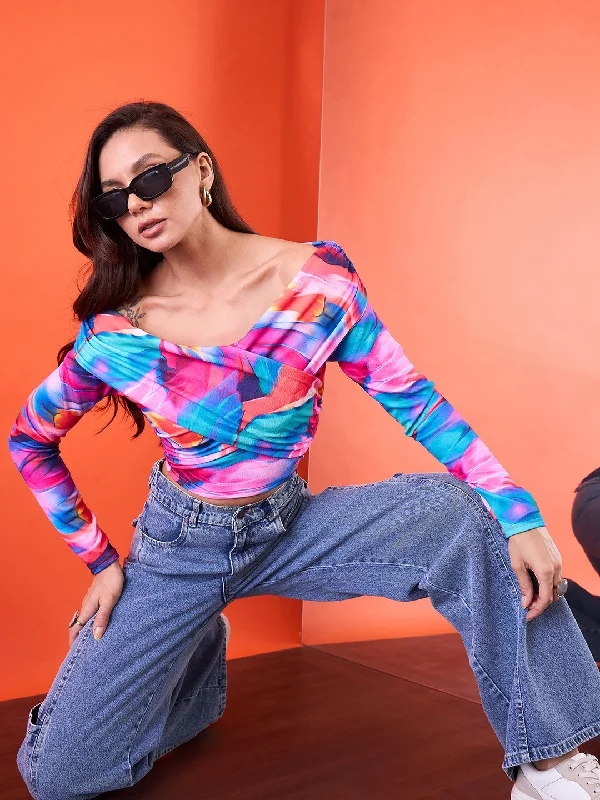 Special Savings Wrap Style Bardot Top