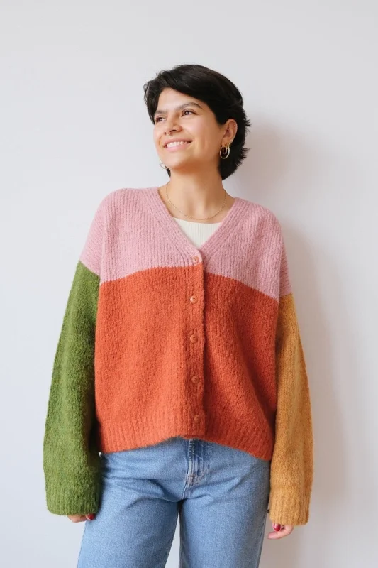 knit cardigan - delta - terra colors