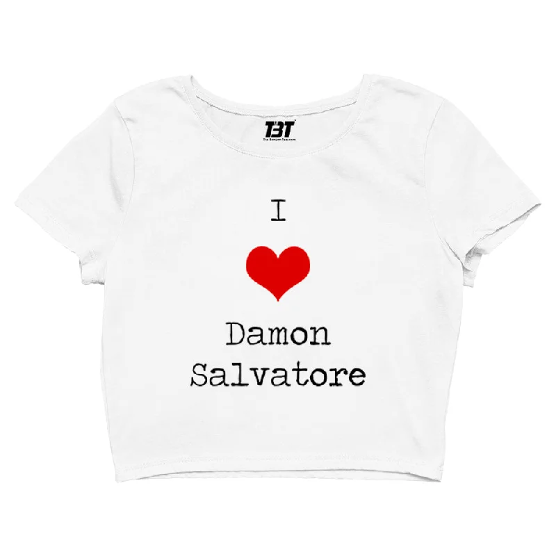 The Vampire Diaries Crop Top - I Love Damon