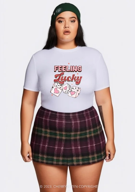 Curvy Feeling Lucky Dices Baby Tee Cherrykitten