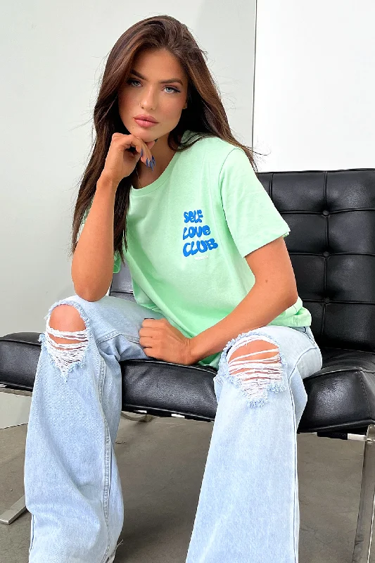 Weekend Shopping Extravaganza Self Love Tee - Green