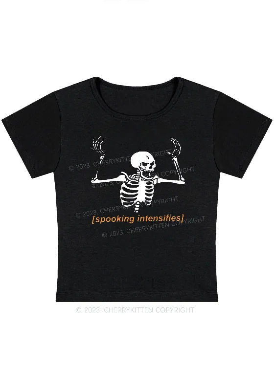 Spooking Intensifies Halloween Baby Tee Cherrykitten