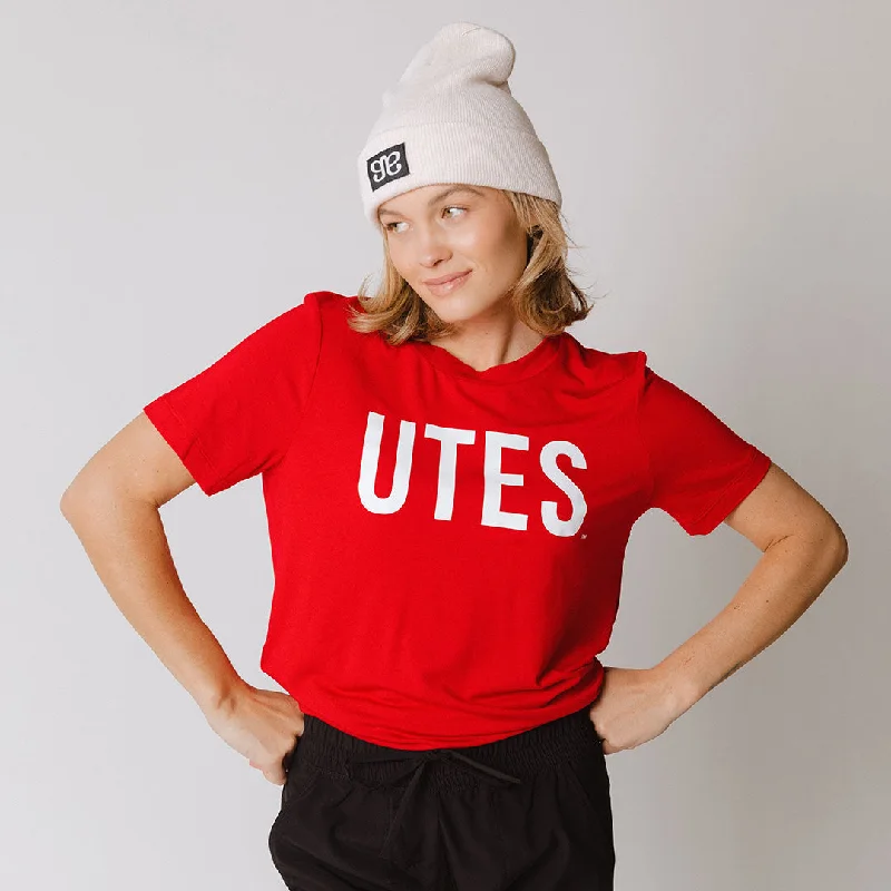 Exclusive Weekend Offers Inside Utah Boyfriend Tee, Red Utes