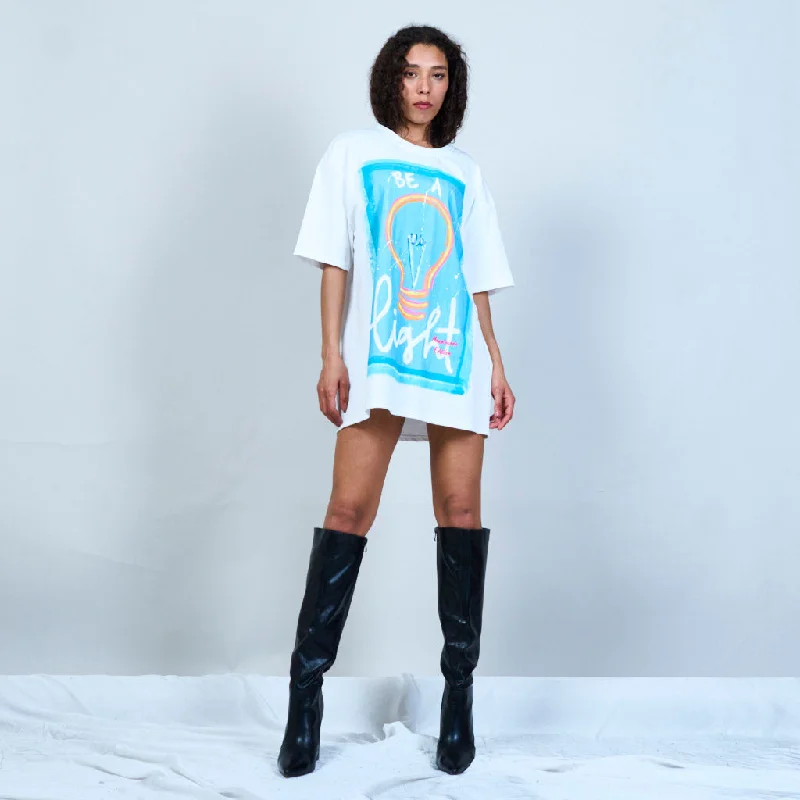 Weekend Discounts to Delight Inspirational rainbow graphic long T-shirt wholesale