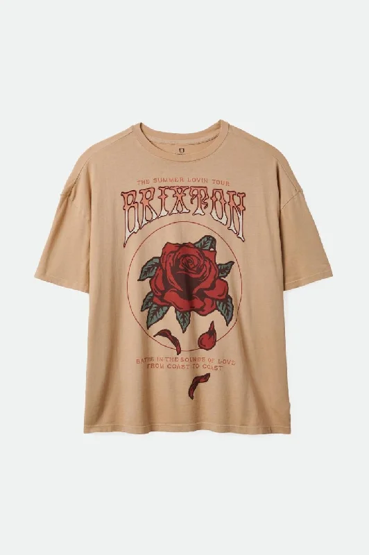 Weekend Specials to Snag Sounds Of Love Oversized Boyfriend Tee - Sesame Worn Wash