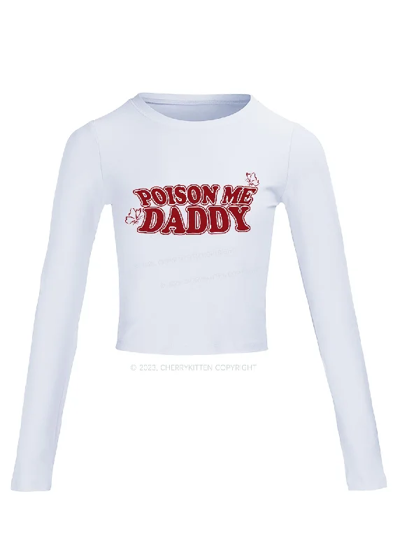 Poison Me Daddy Long Sleeve Crop Top Cherrykitten