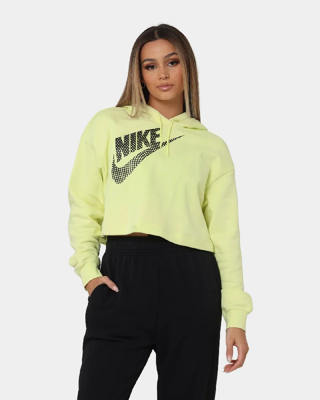 Nike Women's Nike Sportswear Cropped Fleece Dance Hoodie Luminous Green